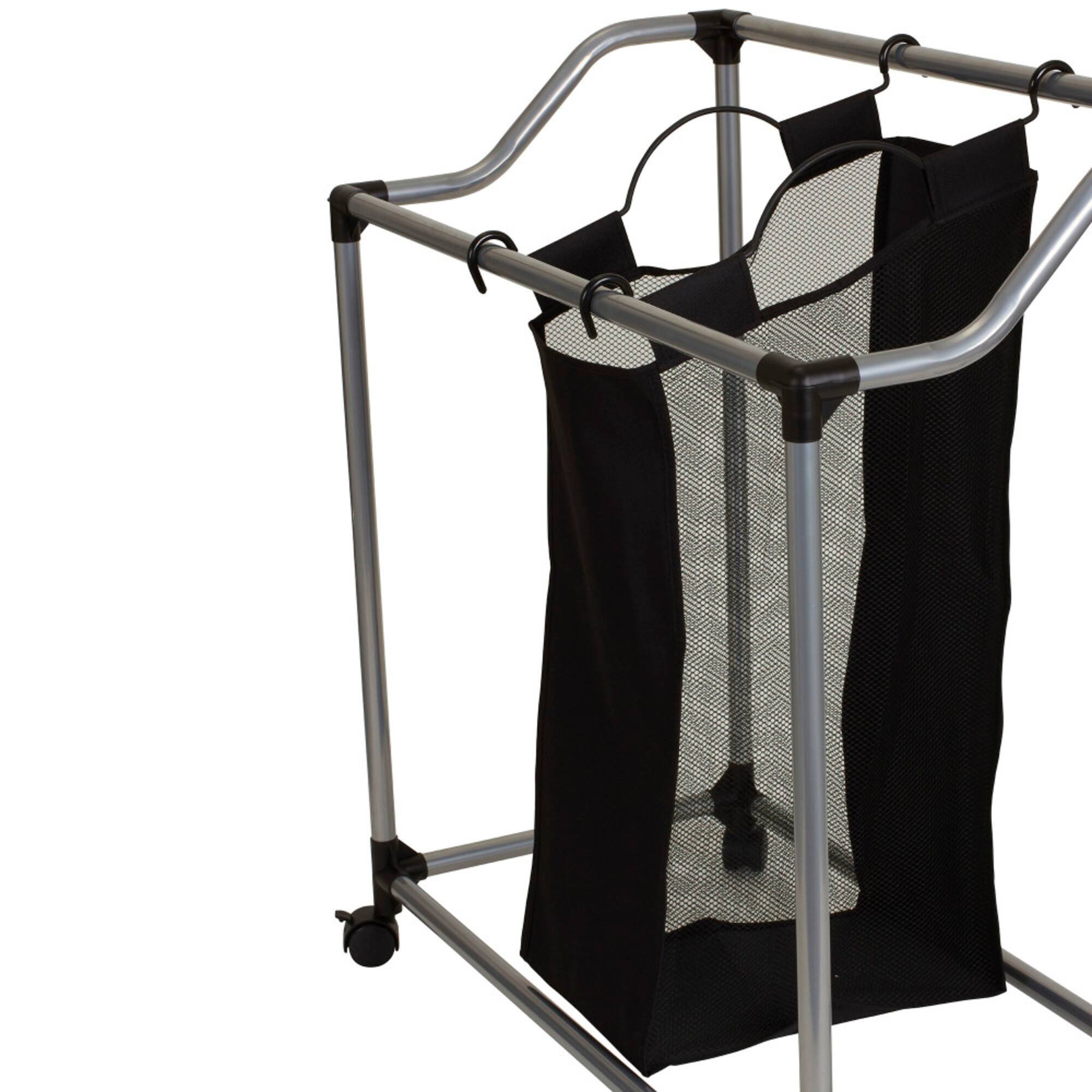 Household Essentials Rolling Mesh Triple Laundry Sorter